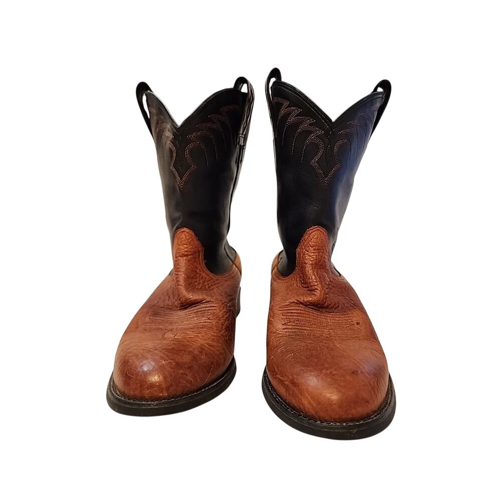 Vintage Ariat 35691 Two Tone Heritage Western Cowboy Ranch Boots Men's Sz 9 D